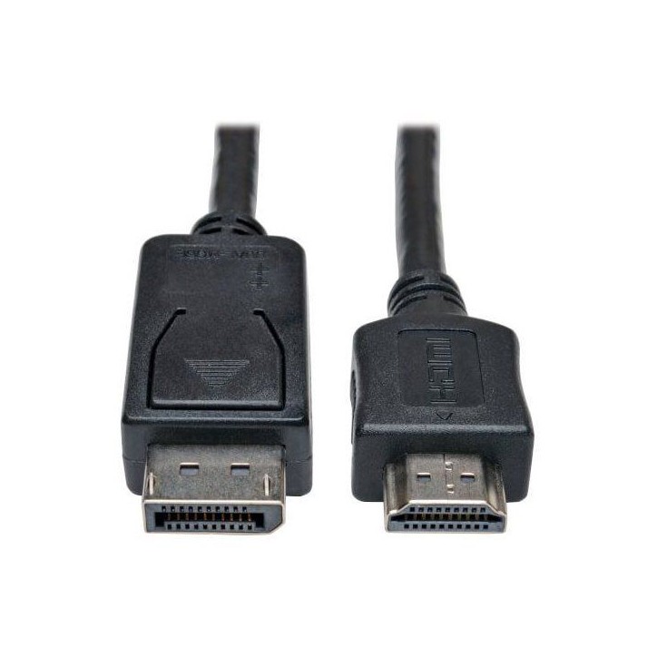 Câble DisplayPort vers HDMI - Eaton - P582-006 - Adaptateur M/M - Longueur 1,8 m - Conversion DP vers HDMI Câble DisplayPort vers HDMI - Eaton - P582-006 - Adaptateur M/M - Longueur 1,8 m - Conversion DP vers HDMI