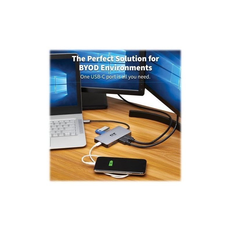 Docking Station USB-C - Eaton - U442-DOCK8-GG - Double écrans - HDMI