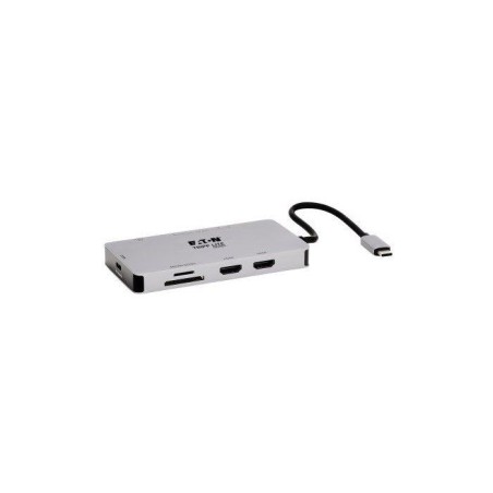 Docking Station USB-C - Eaton - U442-DOCK8-GG - Double écrans - HDMI 4K 60Hz - USB 3.2 Gen1