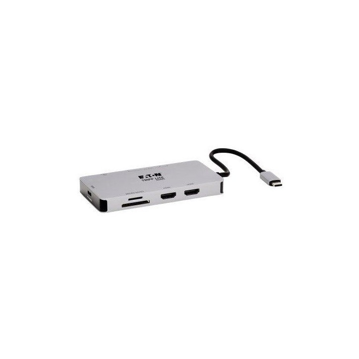 Docking Station USB-C - Eaton - U442-DOCK8-GG - Double écrans - HDMI 4K 60Hz - USB 3.2 Gen1 Docking Station USB-C - Eaton - U442-DOCK8-GG - Double écrans - HDMI 4K 60Hz - USB 3.2 Gen1