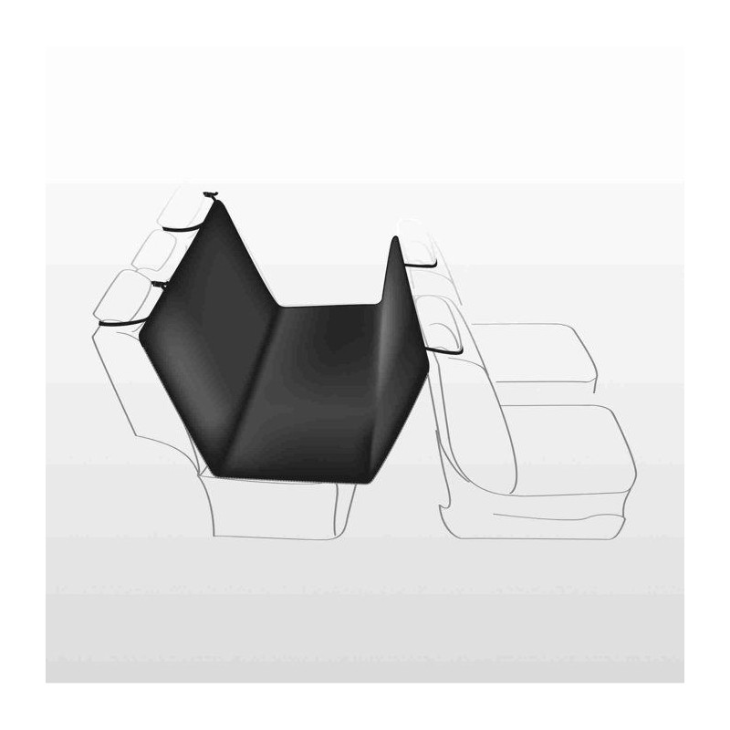 Couverture voiture - standard - 1,40 x 1,45 m - noir beige