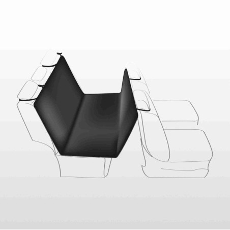 Couverture voiture - standard - 1,40 x 1,45 m - noir beige