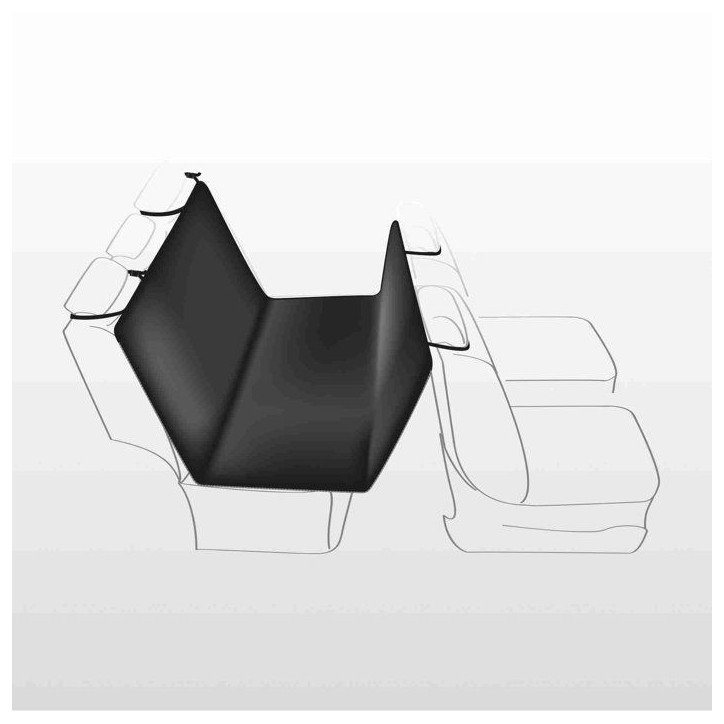 Couverture voiture - standard - 1,40 x 1,45 m - noir beige