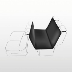 Couverture voiture - standard - 1,40 x 1,45 m - noir beige