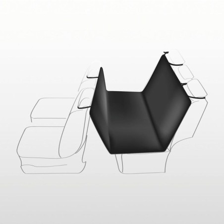 Couverture voiture - standard - 1,40 x 1,45 m - noir beige