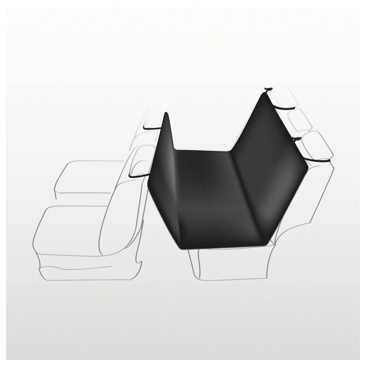 Couverture voiture - standard - 1,40 x 1,45 m - noir beige