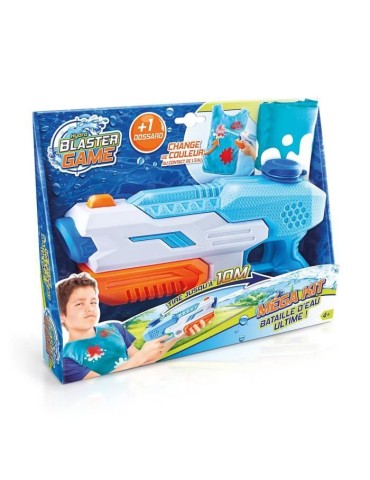 Pistolet a eau Super Blaster Game - Compact Kit avec dossard - Canal Toys - A partir de 4 ans