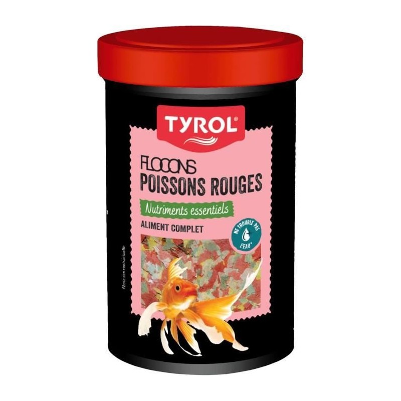 Aliment poisson - TYROL - Flocons pour poissons rouges - 1000 ml