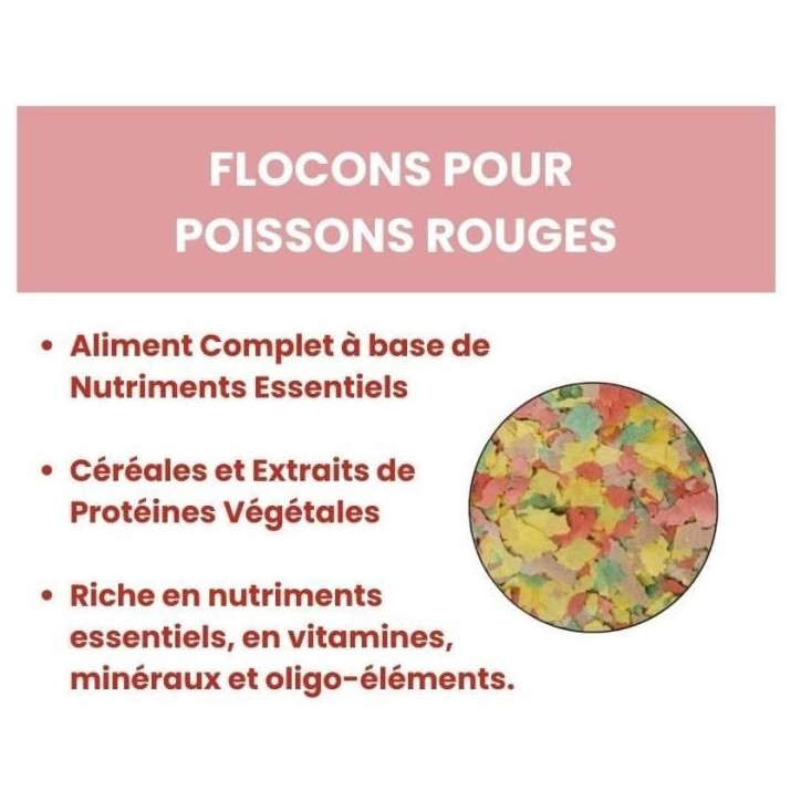 Aliment poisson - TYROL - Flocons pour poissons rouges - 1000 ml