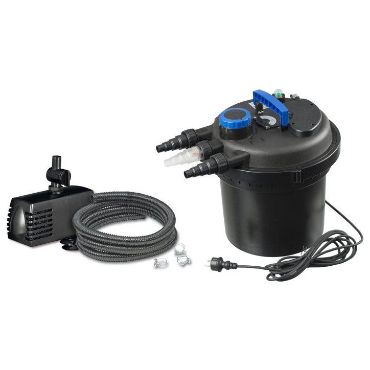 Filtre pression - UBBINK - BioPressure II 10000 PlusSet - Avec pompe Xtra 3900 - UVC 11W intégré - Pour bassins 6000-10000 L