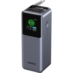 Batterie externe - UGREEN - 165W - USB-A et USB-C - Rétractable - Noir