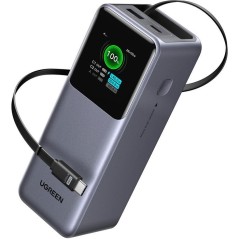 Batterie externe - UGREEN - 165W - USB-A et USB-C - Rétractable - Noi