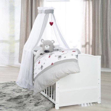 Lit bébé évolutif - 70 x 140 cm - ROBA - ADAM ET EULE - Avec accessoires - Blanc