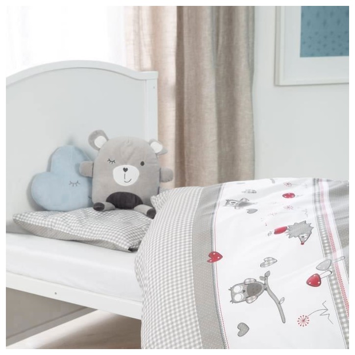 Lit bébé évolutif - 70 x 140 cm - ROBA - ADAM ET EULE - Avec accessoires - Blanc