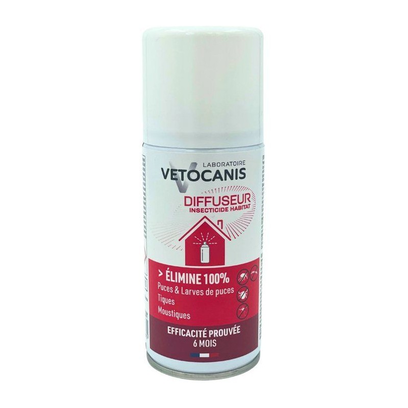 Diffuseur insecticide - VETOCANIS - Habitat - 150 ml - Anti-parasites