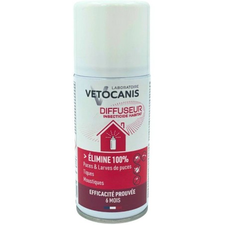 Diffuseur insecticide - VETOCANIS - Habitat - 150 ml - Anti-parasites