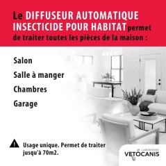 Diffuseur insecticide - VETOCANIS - Habitat - 150 ml - Anti-parasites