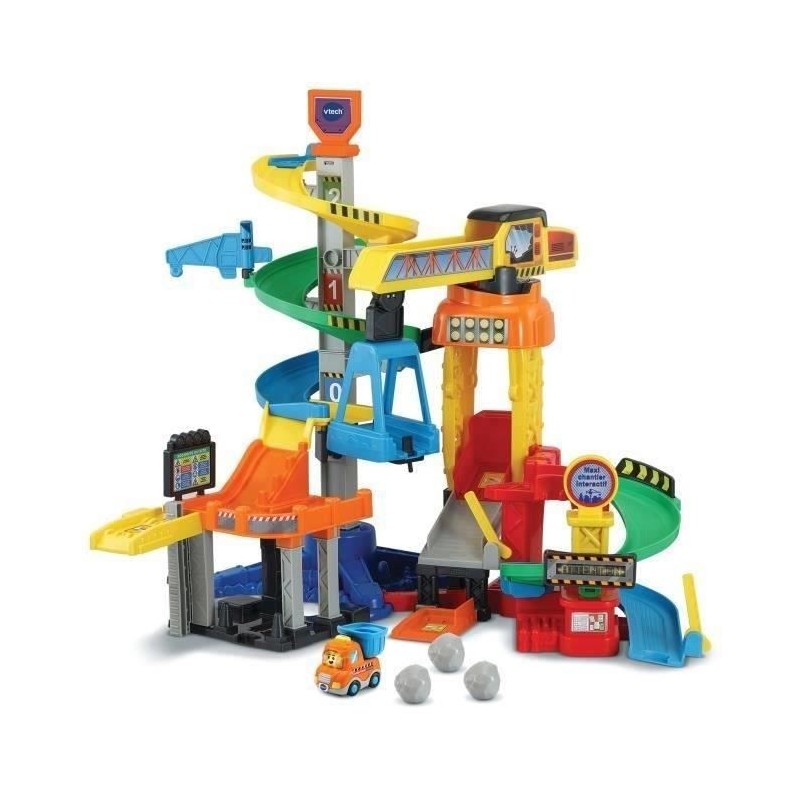 VTECH TUT TUT BOLIDES - Maxi chantier interactif - Grue rotative - 1 a