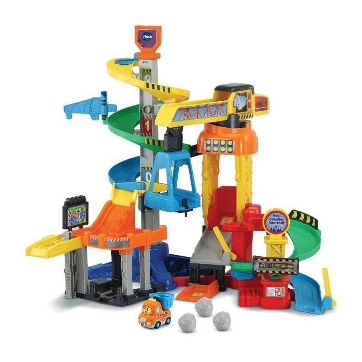 VTECH TUT TUT BOLIDES - Maxi chantier interactif - Grue rotative - 1 a 5 ans VTECH TUT TUT BOLIDES - Maxi chantier interactif - Grue rotative - 1 a 5 ans