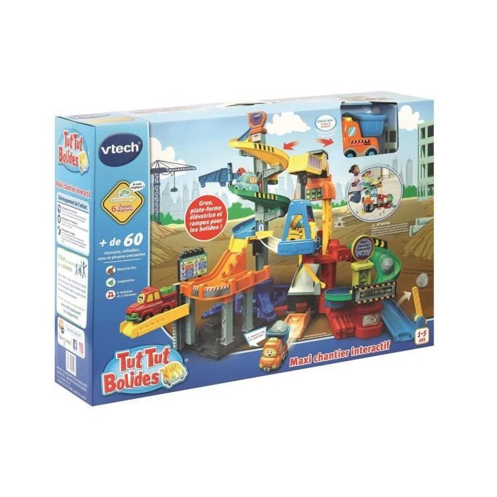 VTECH TUT TUT BOLIDES - Maxi chantier interactif - Grue rotative - 1 a 5 ans VTECH TUT TUT BOLIDES - Maxi chantier interactif - Grue rotative - 1 a 5 ans