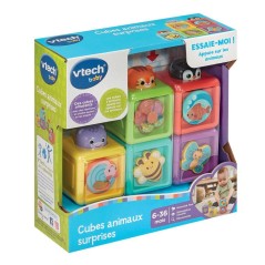 VTECH BABY - CUBES ANIMAUX SURPRISES - Multicolore