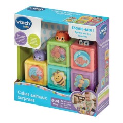 VTECH BABY - CUBES ANIMAUX SURPRISES - Multicolore
