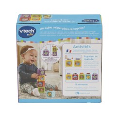VTECH BABY - CUBES ANIMAUX SURPRISES - Multicolore