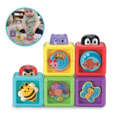 VTECH BABY - CUBES ANIMAUX SURPRISES - Multicolore