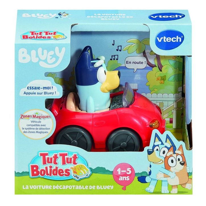 VTECH - TUT TUT BOLIDES BLUEY - LA VOITURE DÉCAPOTABLE DE BLUEY - Multicolore VTECH - TUT TUT BOLIDES BLUEY - LA VOITURE DÉCAPOTABLE DE BLUEY - Multicolore