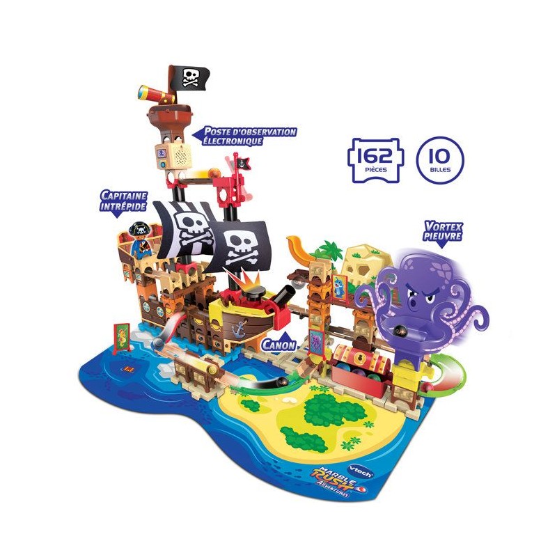 VTECH - MARBLE RUSH ADVENTURES - SUPER BATEAU PIRATE INTERACTIF - Mult