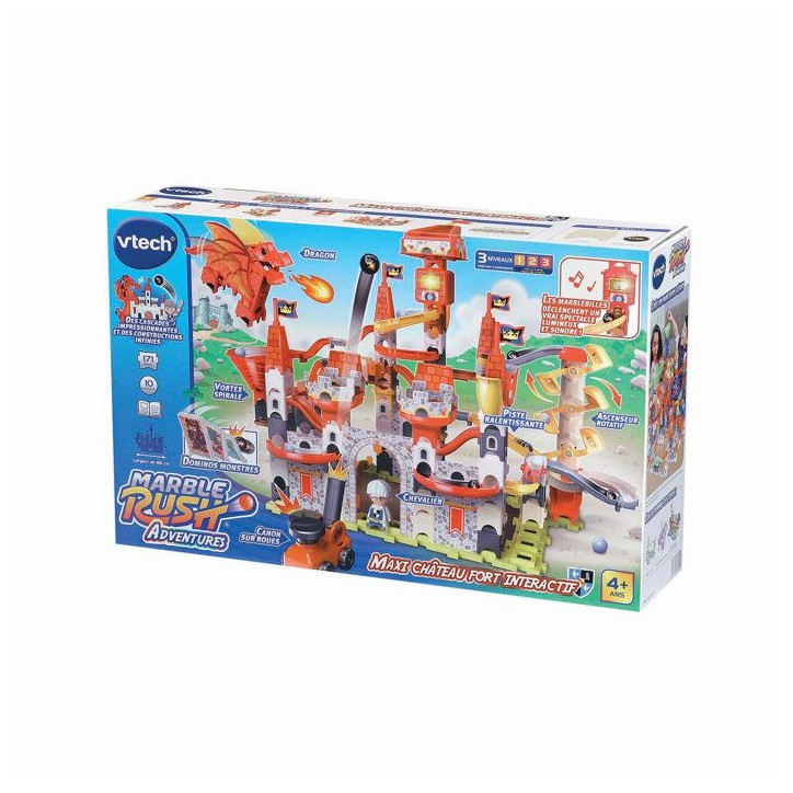 VTECH - MARBLE RUSH ADVENTURES - MAXI CHÂTEAU FORT INTERACTIF - Multicolore