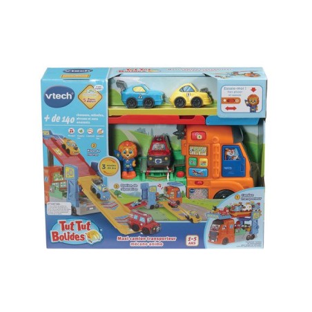 VTECH - TUT TUT BOLIDES - MAXI CAMION TRANSPORTEUR MÉCANO ANIMO - Mul