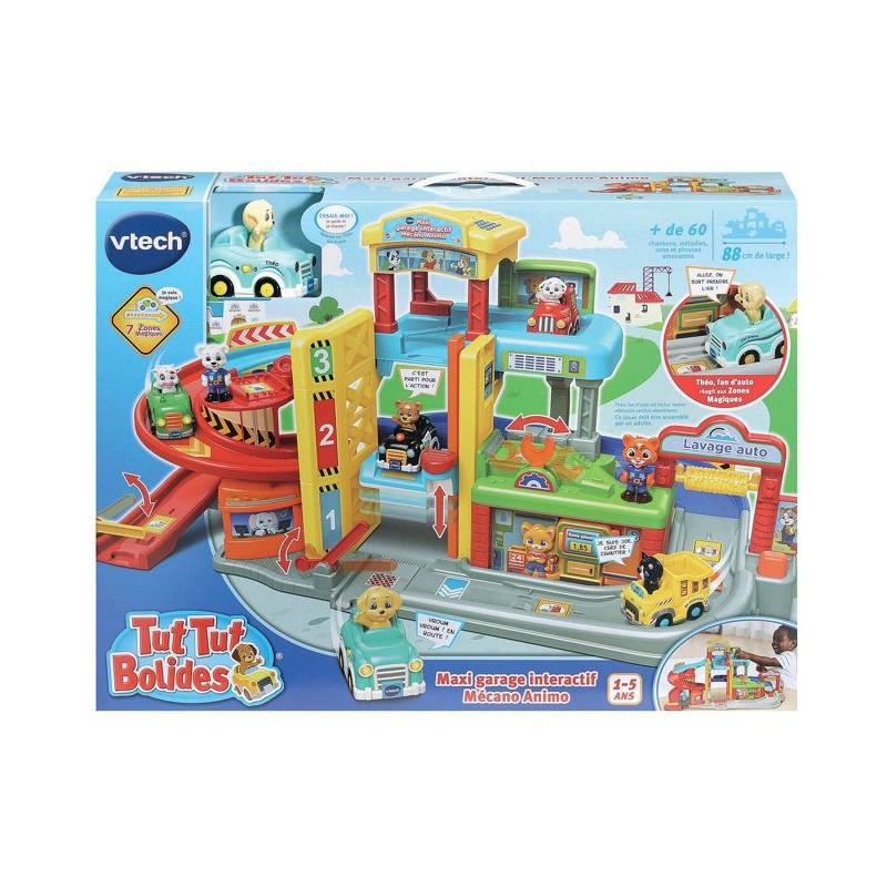 VTECH - TUT TUT BOLIDES - MAXI GARAGE INTERACTIF MÉCANO ANIMO (+THÉO