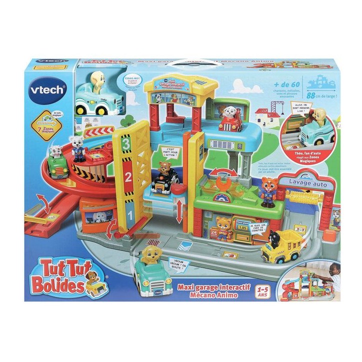 VTECH - TUT TUT BOLIDES - MAXI GARAGE INTERACTIF MÉCANO ANIMO (+THÉO, FAN D'AUTO) - Multicolore VTECH - TUT TUT BOLIDES - MAXI GARAGE INTERACTIF MÉCANO ANIMO (+THÉO, FAN D'AUTO) - Multicolore
