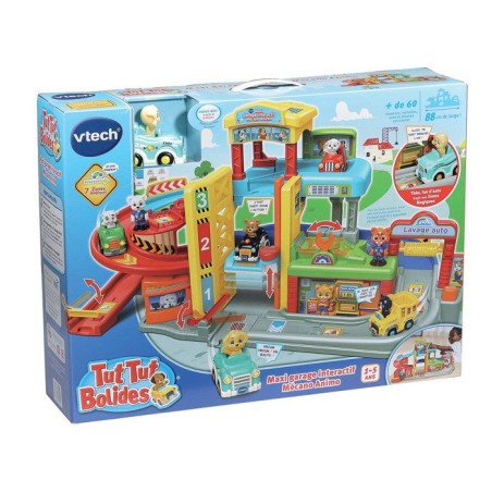 VTECH - TUT TUT BOLIDES - MAXI GARAGE INTERACTIF MÉCANO ANIMO (+THÉO, FAN D'AUTO) - Multicolore