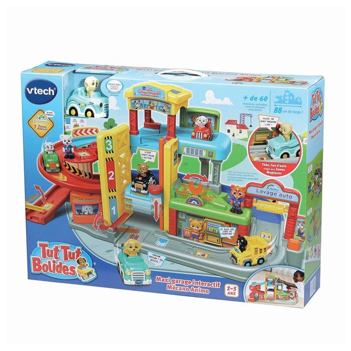 VTECH - TUT TUT BOLIDES - MAXI GARAGE INTERACTIF MÉCANO ANIMO (+THÉO, FAN D'AUTO) - Multicolore VTECH - TUT TUT BOLIDES - MAXI GARAGE INTERACTIF MÉCANO ANIMO (+THÉO, FAN D'AUTO) - Multicolore