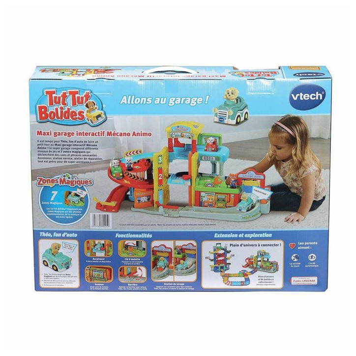 VTECH - TUT TUT BOLIDES - MAXI GARAGE INTERACTIF MÉCANO ANIMO (+THÉO, FAN D'AUTO) - Multicolore VTECH - TUT TUT BOLIDES - MAXI GARAGE INTERACTIF MÉCANO ANIMO (+THÉO, FAN D'AUTO) - Multicolore