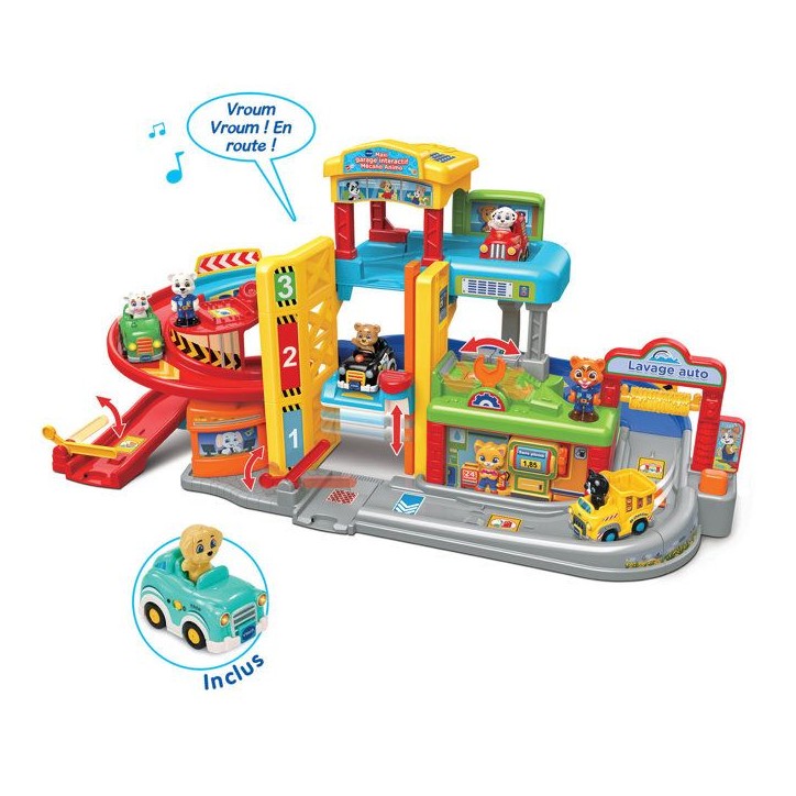 VTECH - TUT TUT BOLIDES - MAXI GARAGE INTERACTIF MÉCANO ANIMO (+THÉO, FAN D'AUTO) - Multicolore VTECH - TUT TUT BOLIDES - MAXI GARAGE INTERACTIF MÉCANO ANIMO (+THÉO, FAN D'AUTO) - Multicolore