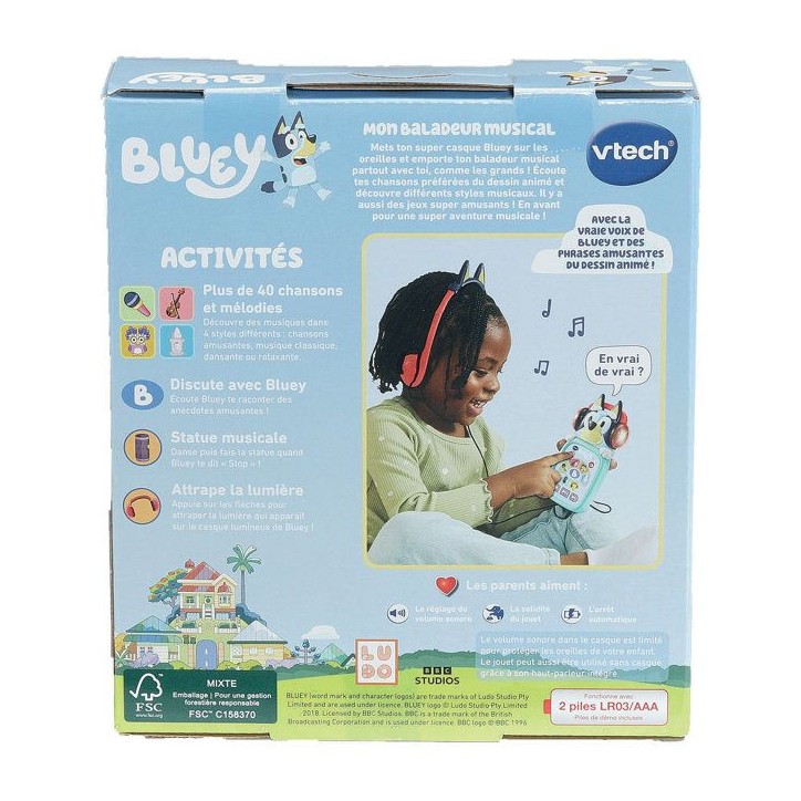 VTECH - BLUEY - MON BALADEUR MUSICAL - Multicolore VTECH - BLUEY - MON BALADEUR MUSICAL - Multicolore