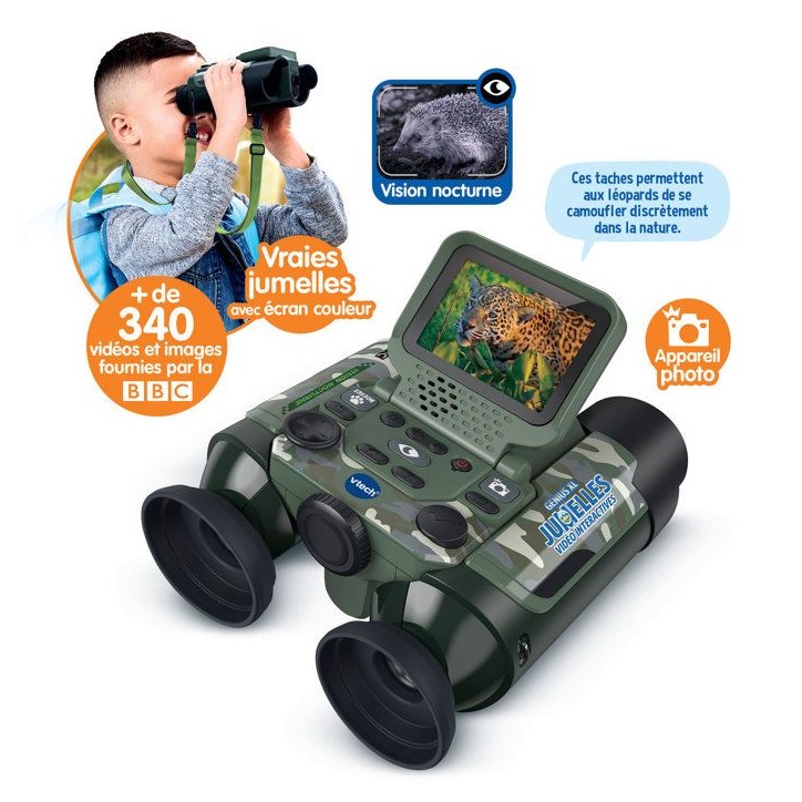 VTECH - GENIUS XL - JUMELLES VIDÉO INTERACTIVES CAMOUFLAGE - Multicolore VTECH - GENIUS XL - JUMELLES VIDÉO INTERACTIVES CAMOUFLAGE - Multicolore
