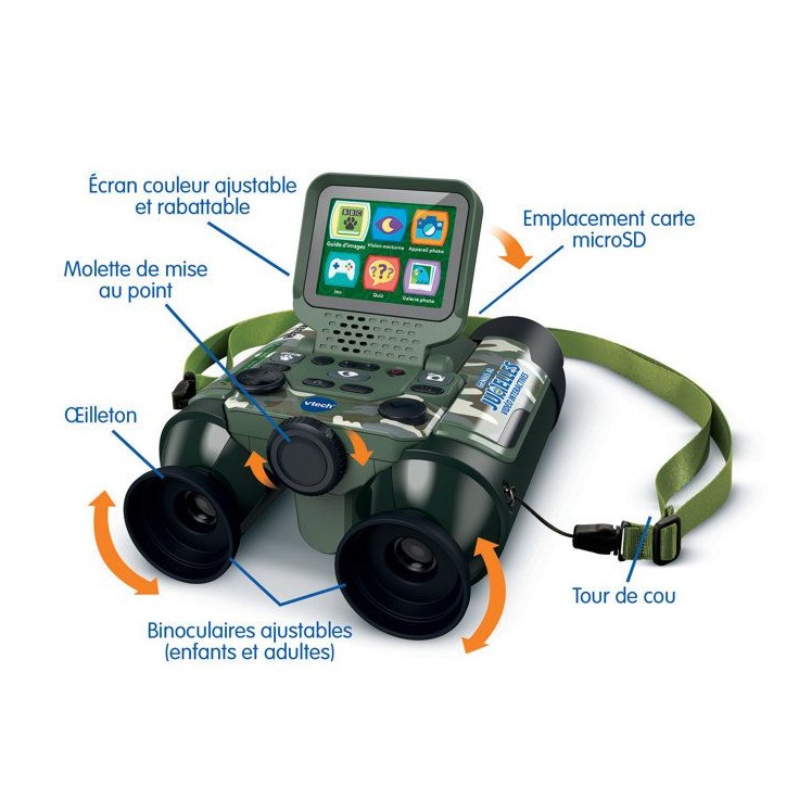 VTECH - GENIUS XL - JUMELLES VIDÉO INTERACTIVES CAMOUFLAGE - Multicolore VTECH - GENIUS XL - JUMELLES VIDÉO INTERACTIVES CAMOUFLAGE - Multicolore