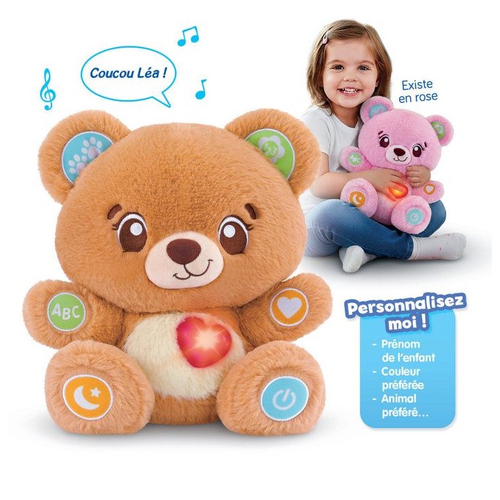 VTECH BABY - BONBON, MON OURSON a PERSONNALISER - Multicolore