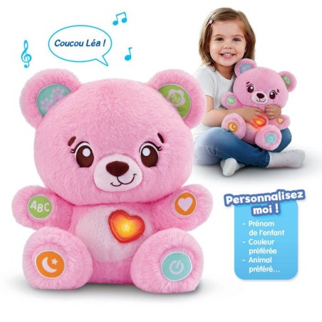VTECH BABY - BONBON, MON OURSON a PERSONNALISER ROSE - Rose