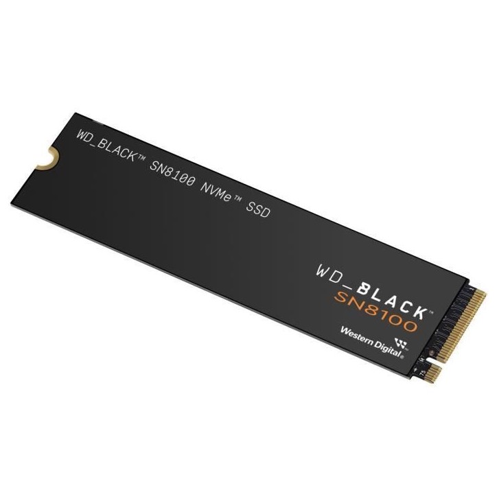 WESTERN DIGITAL - WDS100T1XHM - SSD Interne - Black - SN8100 - NVMe - Avec dissipateur thermique - 1 To