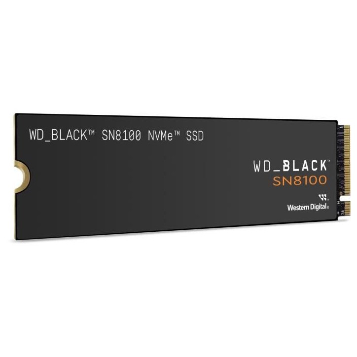 WESTERN DIGITAL - WDS100T1XHM - SSD Interne - Black - SN8100 - NVMe - Avec dissipateur thermique - 1 To