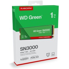 WESTERN DIGITAL - WDS100T4G0E - SSD Interne - Green - SN3000 - NVMe -