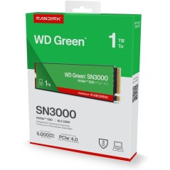 WESTERN DIGITAL - WDS100T4G0E - SSD Interne - Green - SN3000 - NVMe -