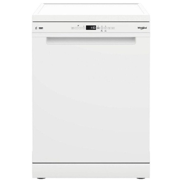 Lave-vaisselle pose libre WHIRLPOOL W7F HP33 - 15 couverts - Induction - L60cm - 43 dB - Classe D - Tiroir a couverts - Blanc