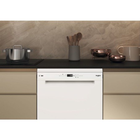 Lave-vaisselle pose libre WHIRLPOOL W7F HP33 - 15 couverts - Induction - L60cm - 43 dB - Classe D - Tiroir a couverts - Blanc