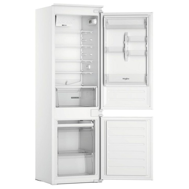 Réfrigérateur combiné WHIRLPOOL WHC18D011A2FR - Encastrable - 268 L - Classe D - 54 x 54,5 x 177 cm